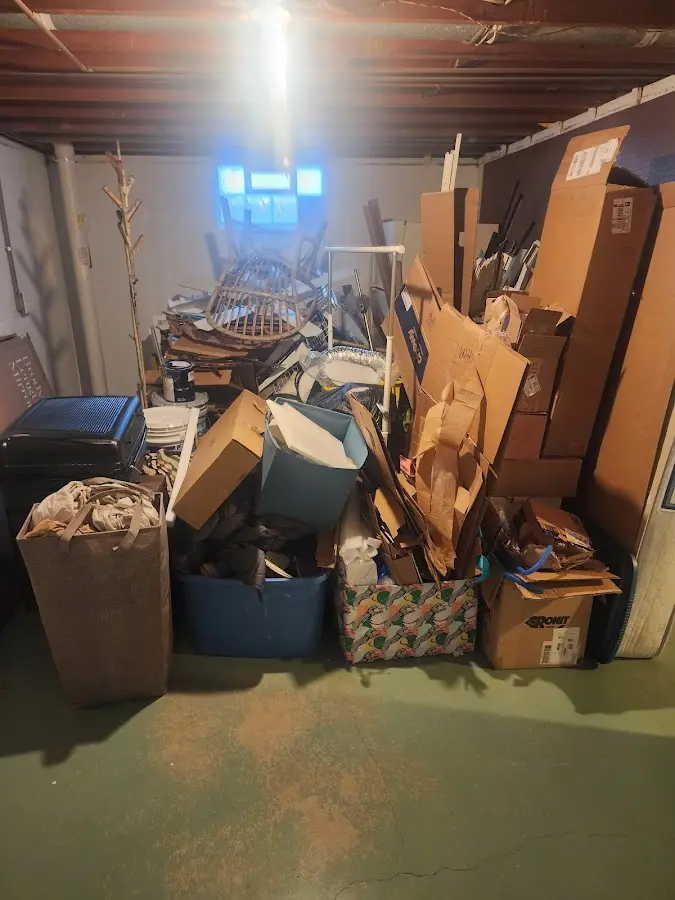 Roll-off dumpster container at job site for Yard Waste Dumpster Rental in Lake of the Pines